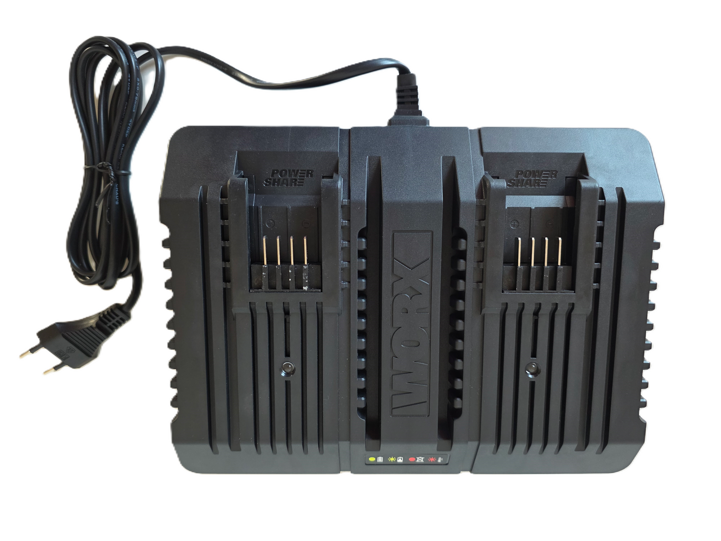 Worx Original 20V Schnellladegerät mit zwei Anschlüssen WA3883