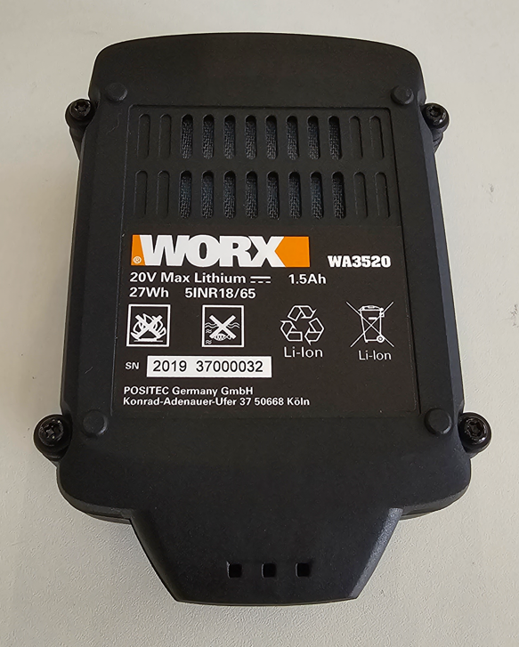 Worx Original Akku WA3520 (Li-ion,1.5Ah,20V)