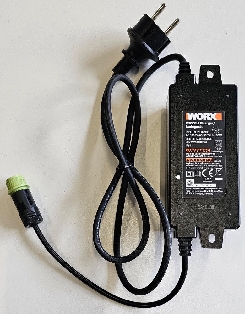 Worx Original Netzteil WA3751 100 240V 20V 90W EU Stecker